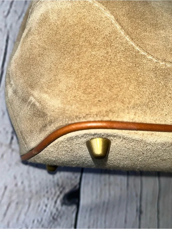 Vintage Y2K Coach Hampton Suede Tassel Leather Satchel Shoulder Bag (Style 7476) - Picture 13 of 15